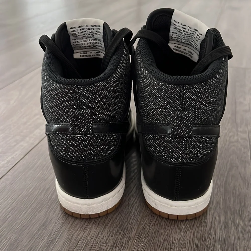 Nike Black and White High-Top Sneakers